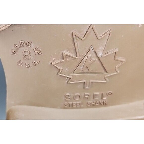 Sorel Boots Kaufman Men Waterproof Winter Duck Rubber Suede Leather Wool Lined 8 - Picture 8 of 8